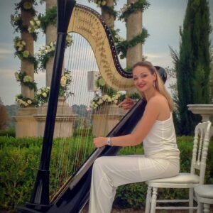 wedding ceremony with harpist Rossitza Milevska